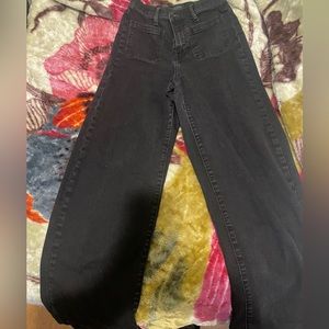 High- rise wide leg jeans!